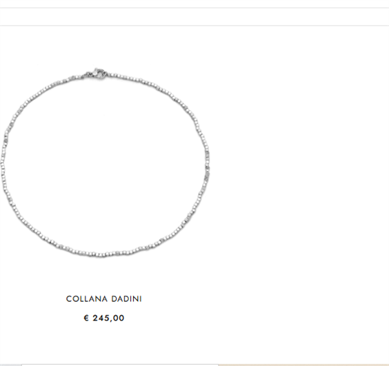 Necklace Giovanni Raspini Dadini in Silver 07411 - 07411